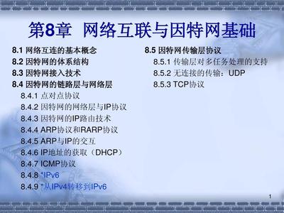 第8章 網(wǎng)絡(luò)互聯(lián)與因特網(wǎng)基礎(chǔ)